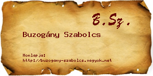 Buzogány Szabolcs névjegykártya