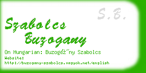 szabolcs buzogany business card